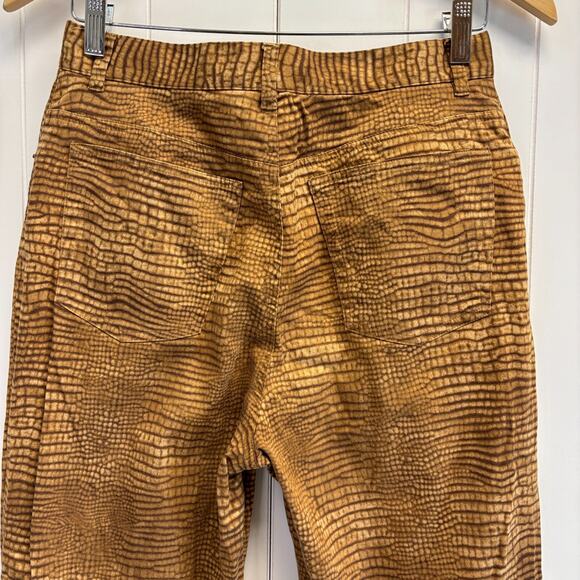 Lauren Ralph Lauren Women Old Money Snakeskin Print Pants Size 8 Quiet Luxury - Picture 8 of 8